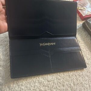 Yves Saint Laurent Blue long Leather Card Holder🥳🥳❌❌